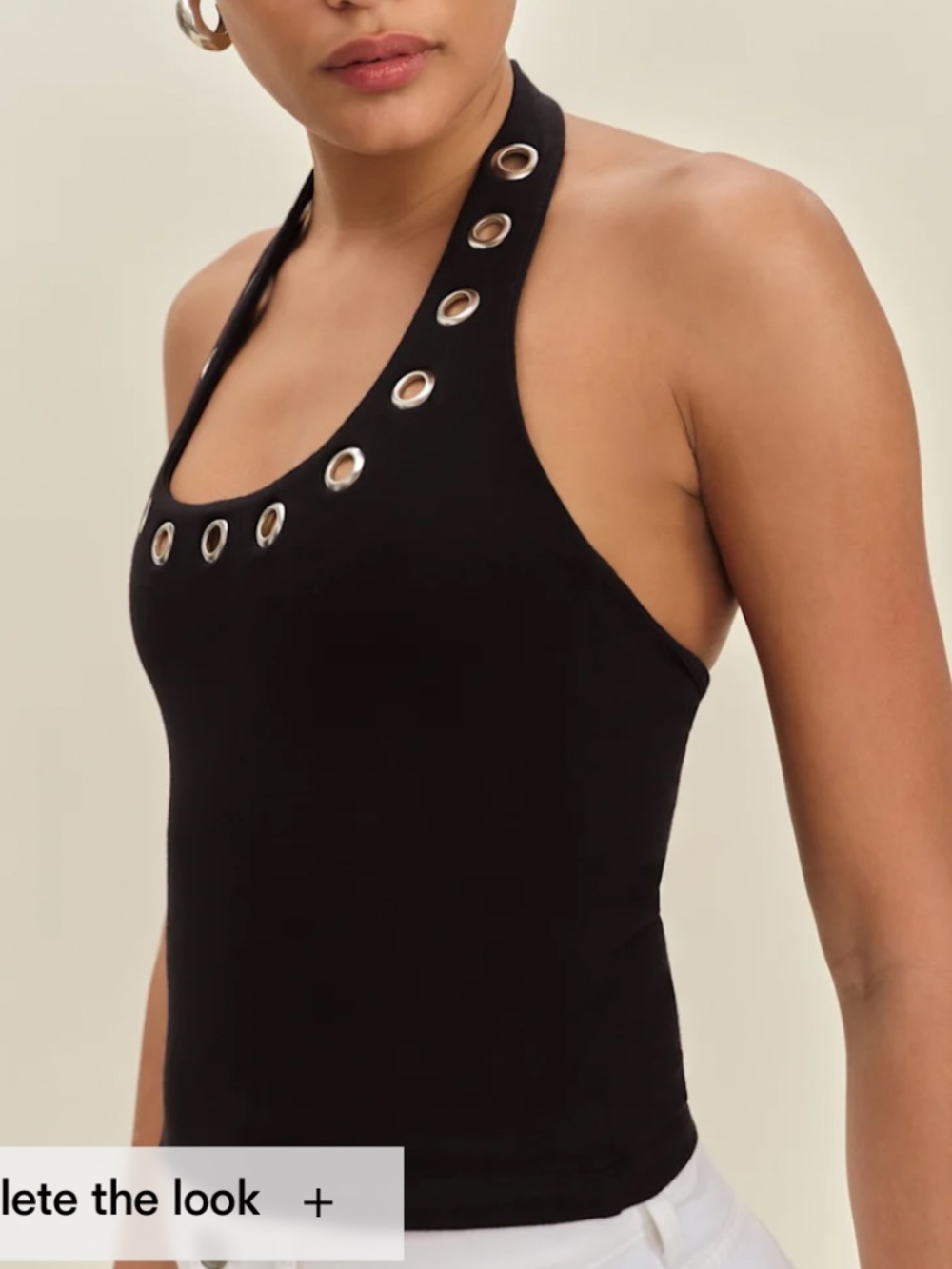 Reformation Sonny Knit Top Black - Size S